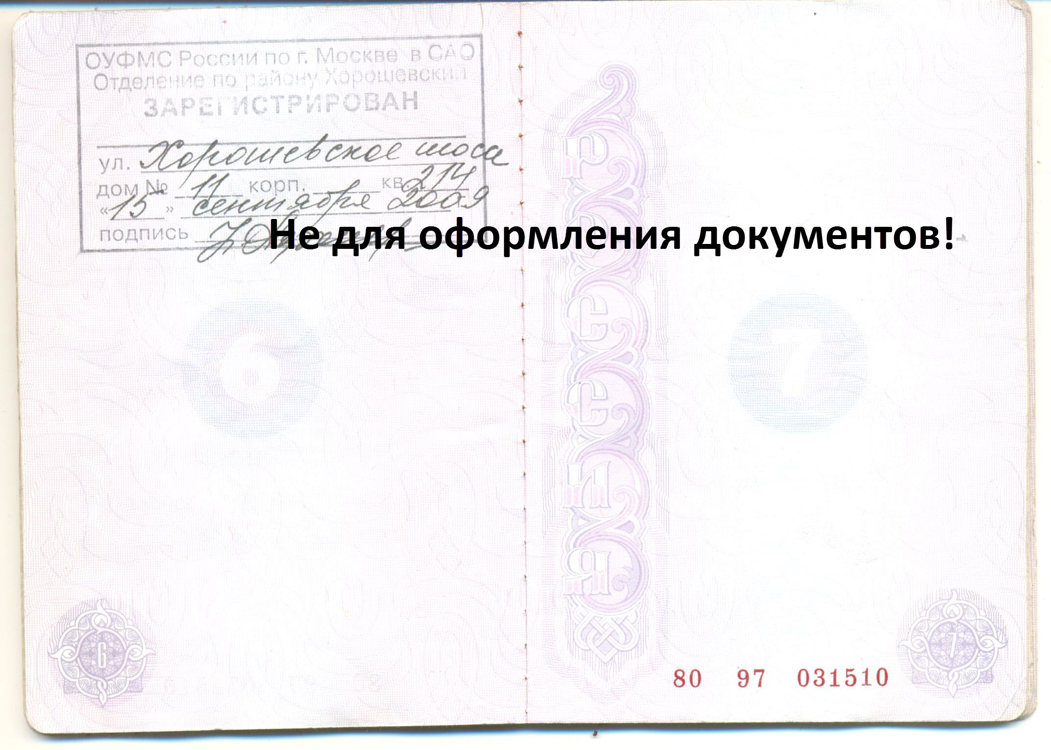 Копия паспорта страницы