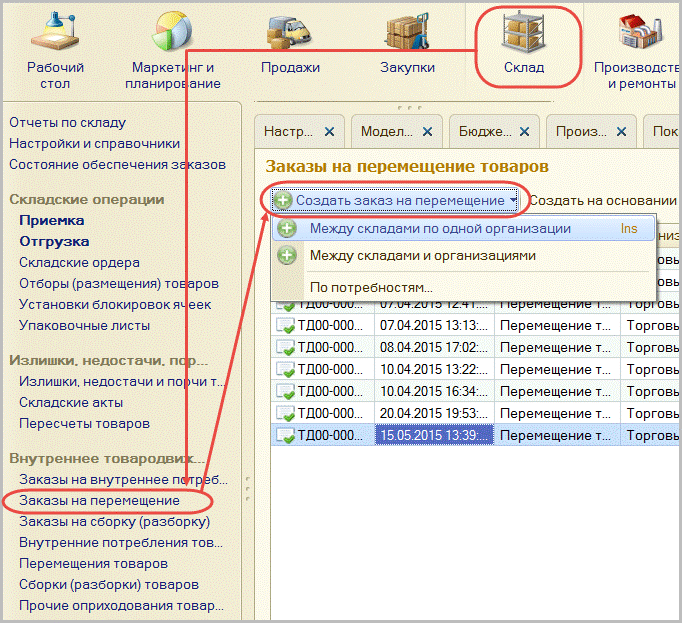 Состояние обеспечения заказов