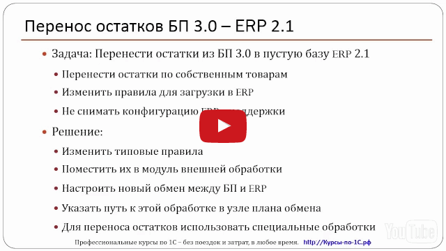 Видео 2: Доработка правил обмена в КД 3.0